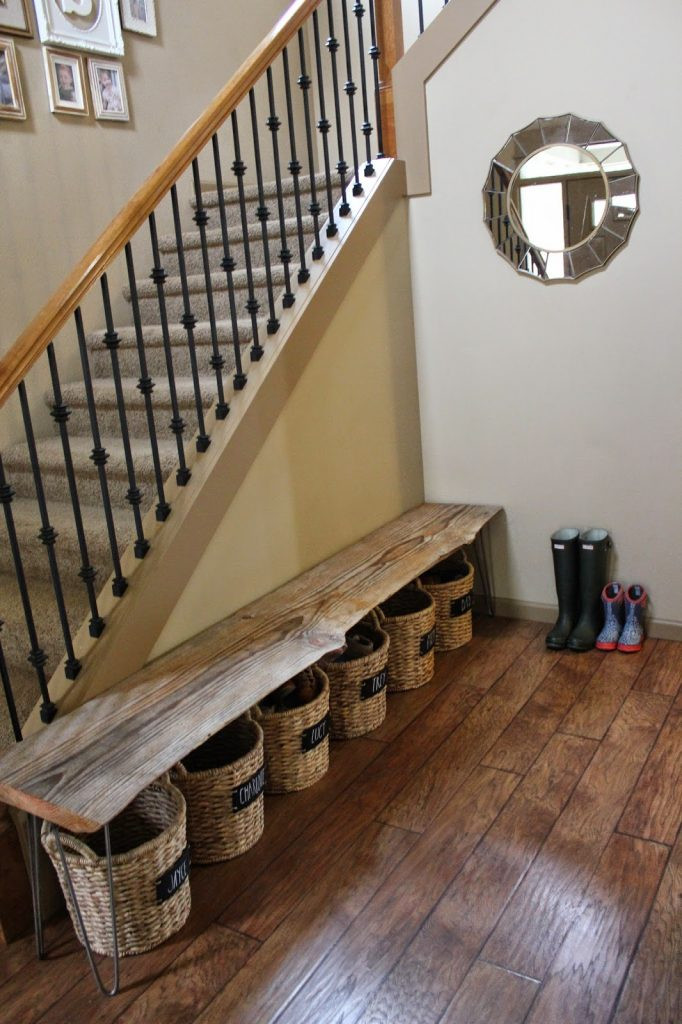 Best ideas about DIY Entryway Bench With Shoe Storage
. Save or Pin 37 Space Saving Shoe Storage Ideas Homelovr Now.