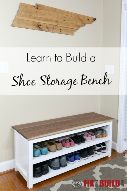 Best ideas about DIY Entryway Bench With Shoe Storage
. Save or Pin DIY Entryway Shoe Storage Bench Now.