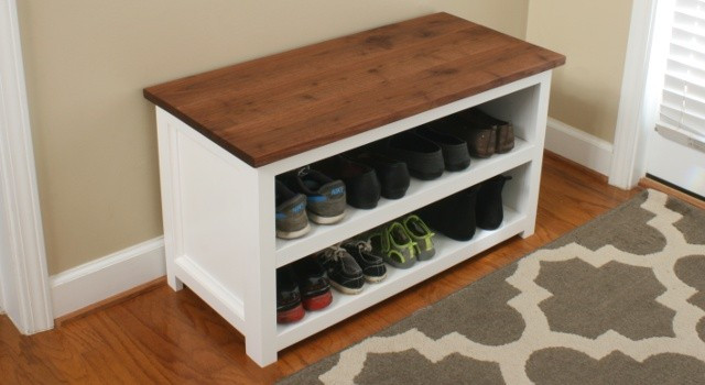Best ideas about DIY Entryway Bench With Shoe Storage
. Save or Pin DIY Adjustable Shoe Storage Bench Now.