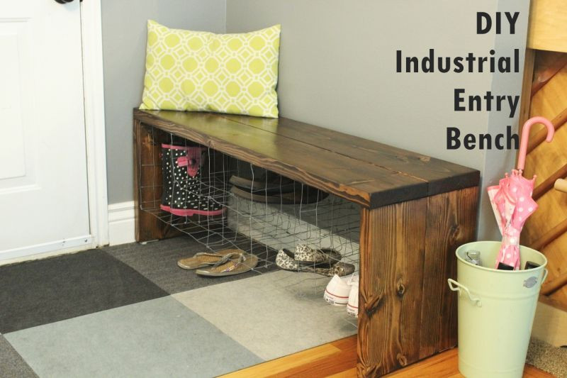 Best ideas about DIY Entryway Bench With Shoe Storage
. Save or Pin DIY Industrial Entry Shoe Bench Now.