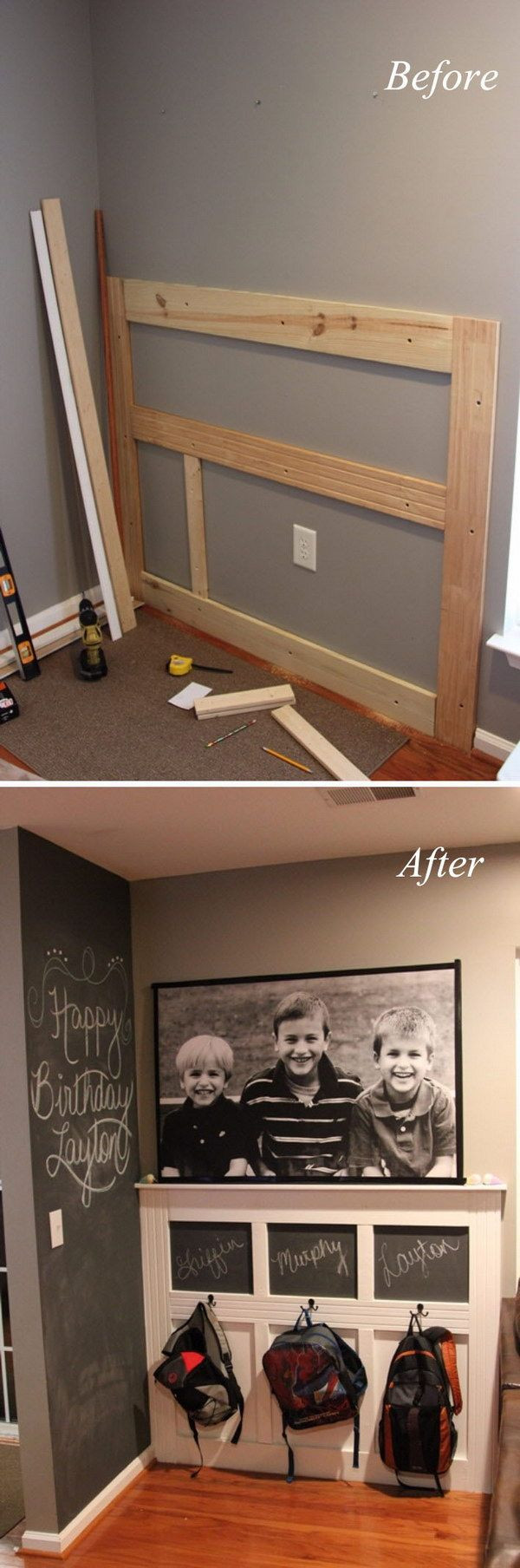 Best ideas about DIY Entryway Organizer
. Save or Pin DIY Backpack Wall Home Style Now.