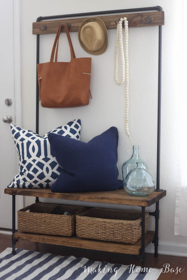 Best ideas about DIY Entryway Organizer
. Save or Pin Wood and Pipe Entryway Stand Now.