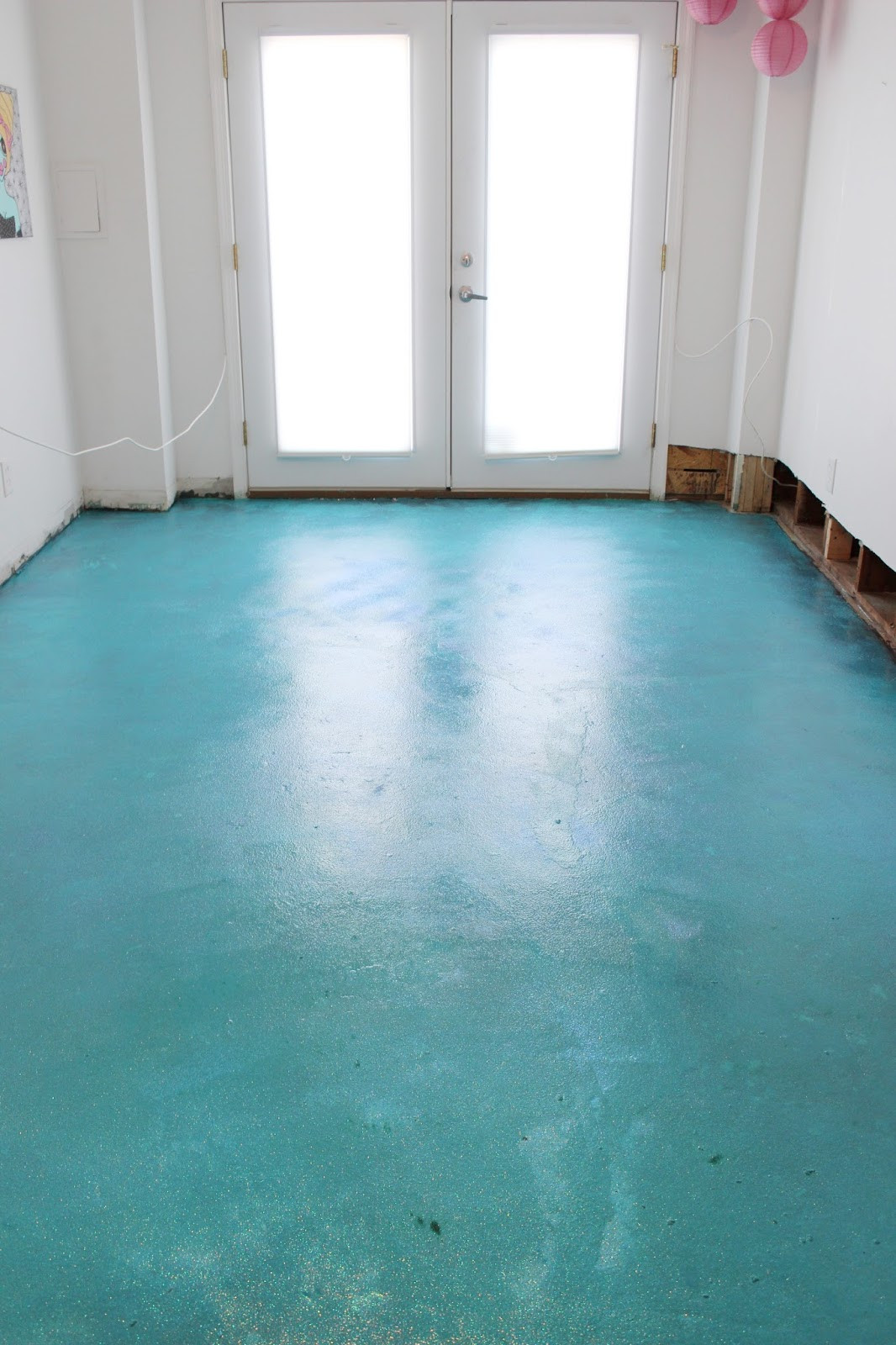 Best ideas about DIY Epoxy Floor
. Save or Pin Lola Tangled DIY Turquoise Glitter Epoxy Floor Now.