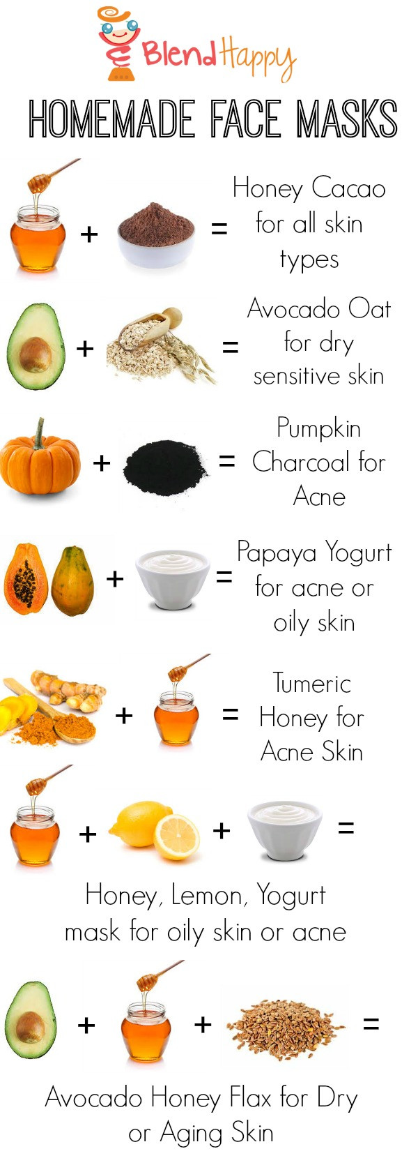 Best ideas about DIY Face Mask For Dry Skin And Acne
. Save or Pin 10 Foods You Can Turn into Homemade Face Masks Blendhappy Now.