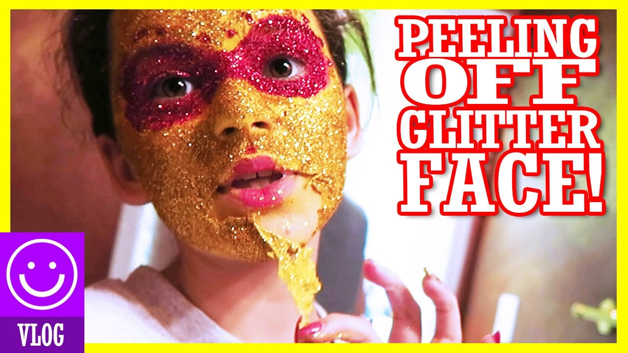 Best ideas about DIY Face Mask With Glue
. Save or Pin PEEL OFF GLITTER FACE MASK LOL DIY AT HOME WITH GLITER Now.
