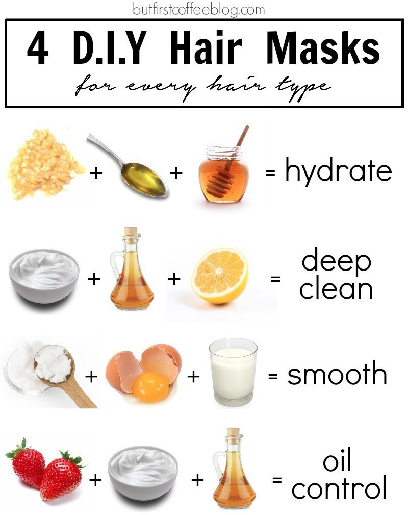 Best ideas about DIY Face Masks
. Save or Pin 4 DIY Hair Masks for Every Hair Type But First Coffee Now.