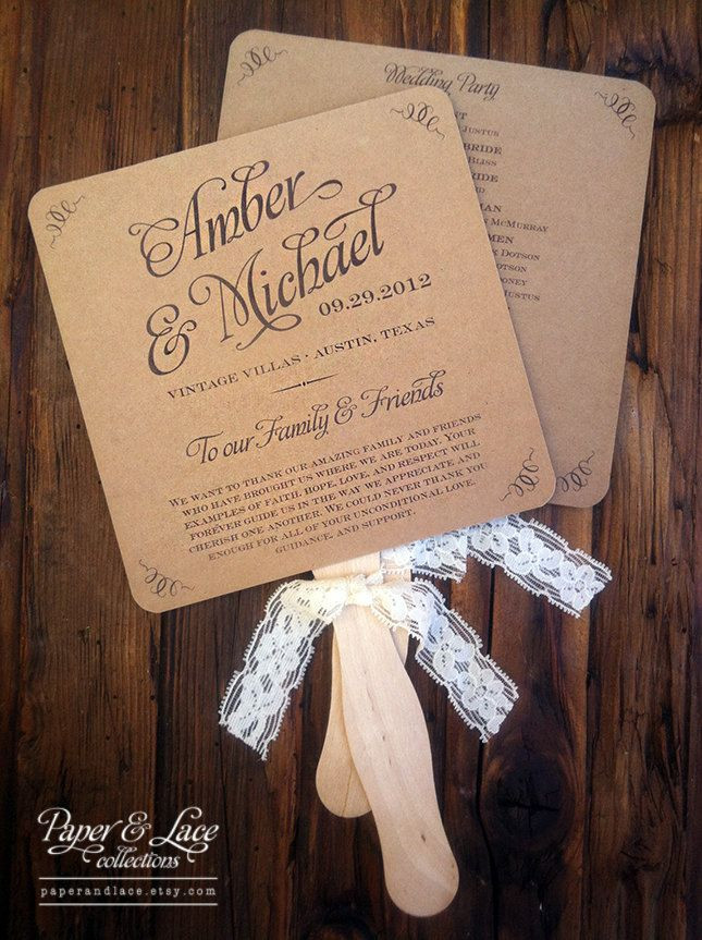 Best ideas about DIY Fan Wedding Programs
. Save or Pin Fan Wedding Programs on Pinterest Now.