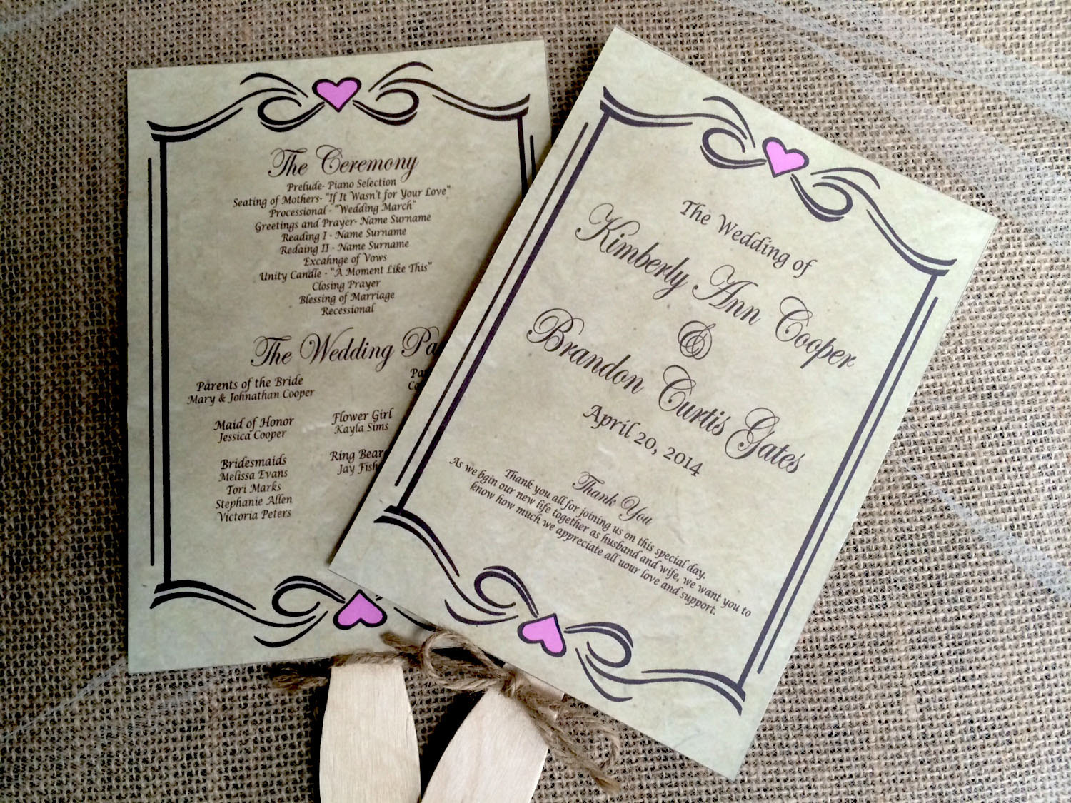 Best ideas about DIY Fan Wedding Programs
. Save or Pin DIY Rustic Wedding Program Fan Printable Vintage Wedding Now.