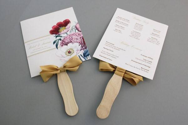 Best ideas about DIY Fan Wedding Programs
. Save or Pin DIY Pretty Blooms Wedding Program Paddle Fan Now.