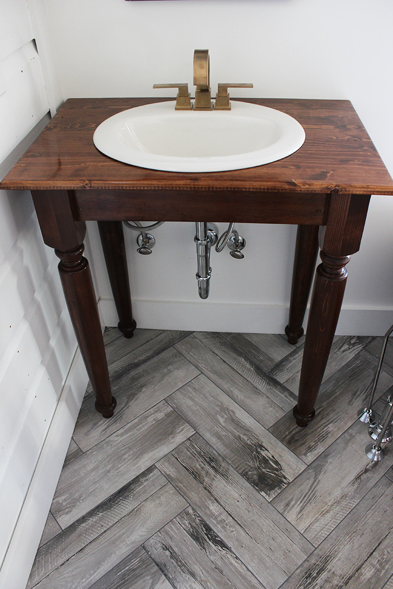 Best ideas about DIY Farmhouse Bathroom Vanity
. Save or Pin DIY Farmhouse Bathroom Vanities thewhitebuffalostylingco Now.