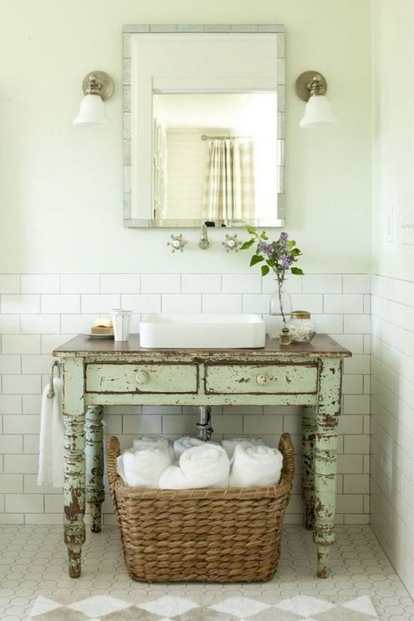 Best ideas about DIY Farmhouse Bathroom Vanity
. Save or Pin 20 Amazing Farmhouse Bathrooms with Rustic Warm For Now.