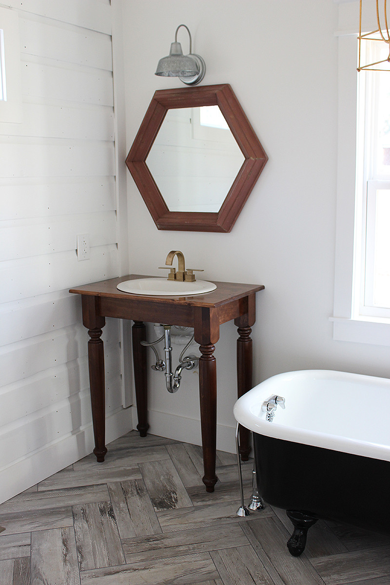 Best ideas about DIY Farmhouse Bathroom Vanity
. Save or Pin DIY Farmhouse Bathroom Vanities thewhitebuffalostylingco Now.