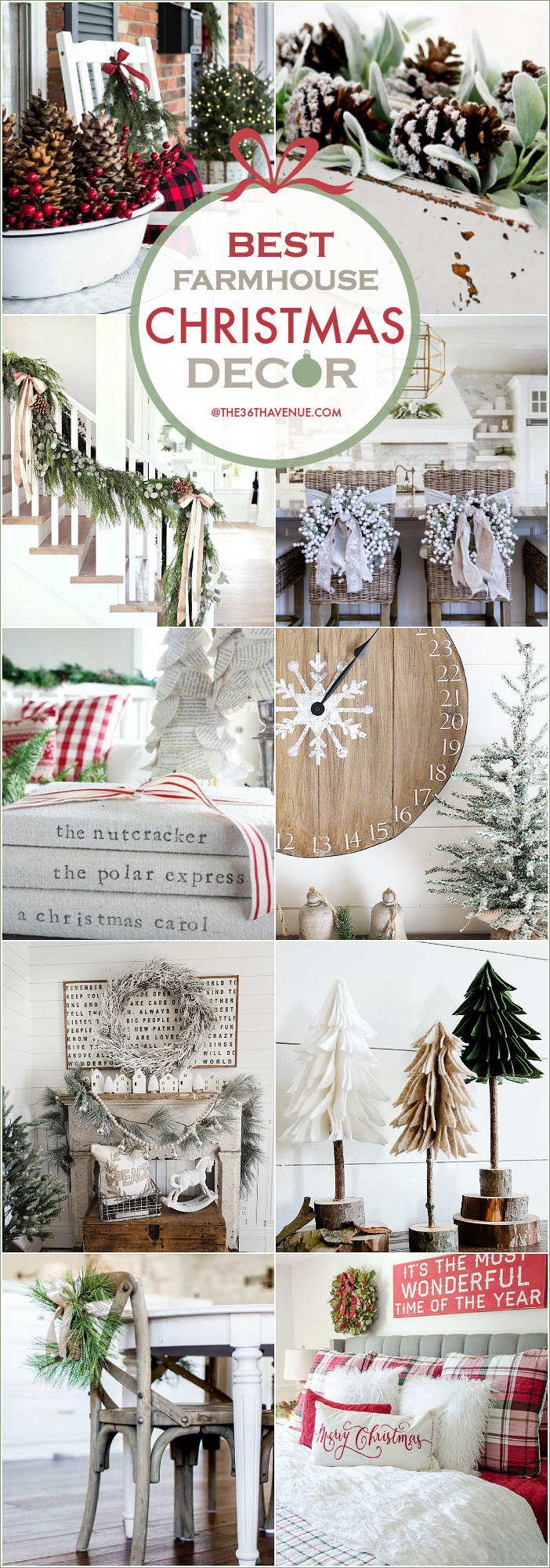 Best ideas about DIY Farmhouse Christmas Decor
. Save or Pin Farmhouse Christmas Decor Ideas The 36th AVENUE Now.