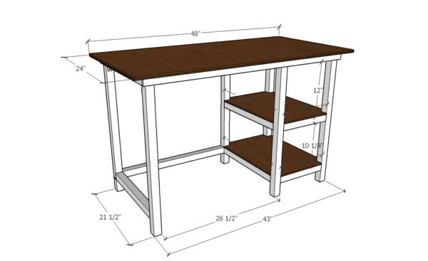 Best ideas about DIY Farmhouse Desk Plans
. Save or Pin DIY Farmhouse Desk free building plans The Creative Mom Now.