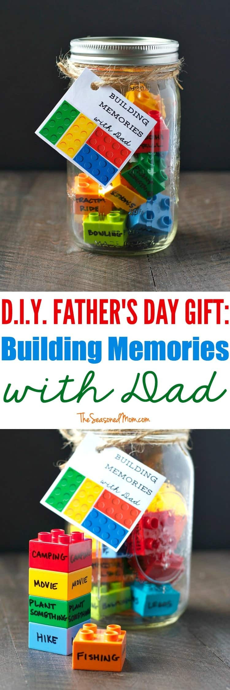 Best ideas about DIY Fathers Day Gifts
. Save or Pin DIY Father s Day Gift Building Memories with Dad The Now.