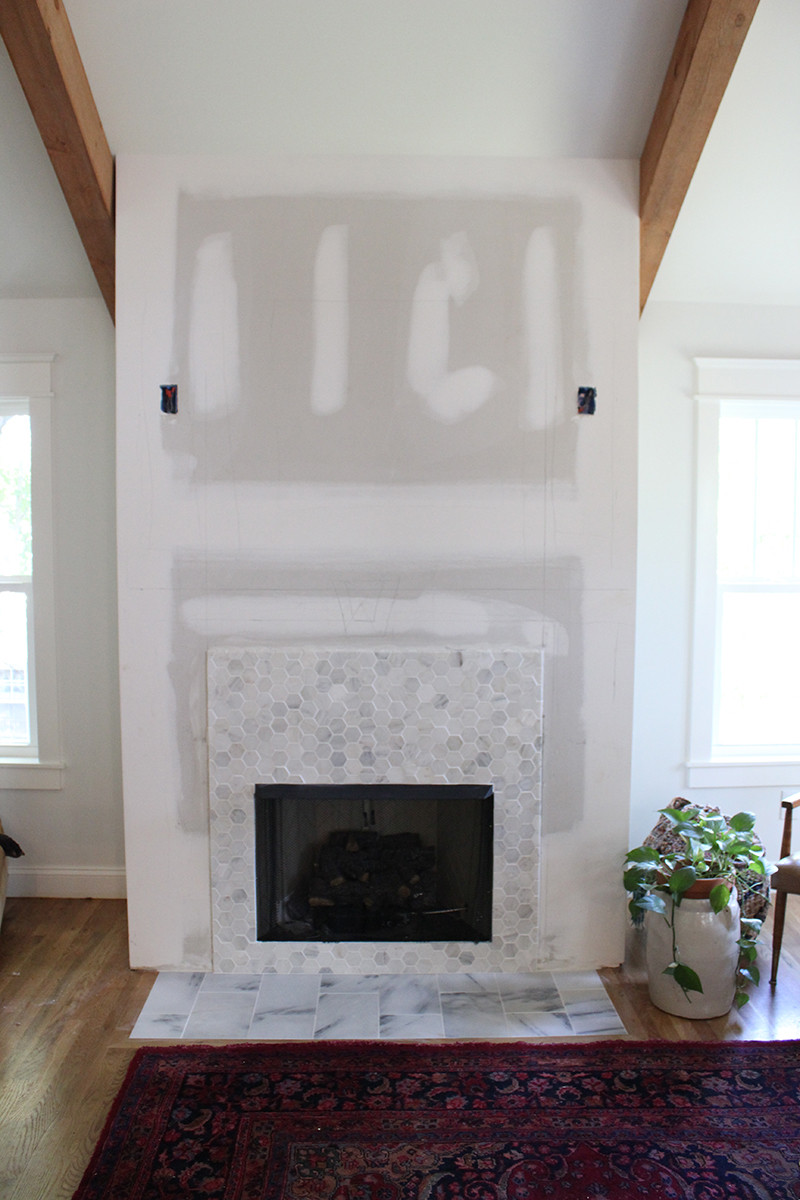 Best ideas about DIY Faux Fireplace Mantel And Surround
. Save or Pin DIY Faux Fireplace Surround thewhitebuffalostylingco Now.