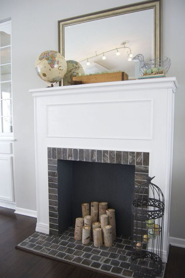 Best ideas about DIY Faux Fireplace Mantel And Surround
. Save or Pin DIY Faux Fireplace • The Bud Decorator Now.