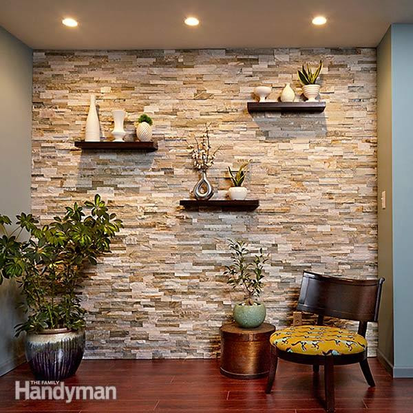 Best ideas about DIY Faux Stone Wall
. Save or Pin 7 Chic DIY Stone And Faux Stone Accent Walls Shelterness Now.