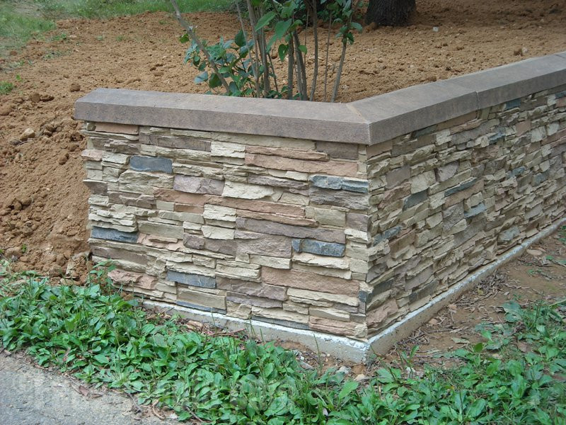 Best ideas about DIY Faux Stone Wall
. Save or Pin Easy Retaining Wall Projects Now.