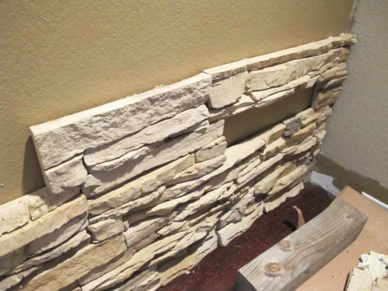 Best ideas about DIY Faux Stone Wall
. Save or Pin DIY Installing faux stone indoors Now.