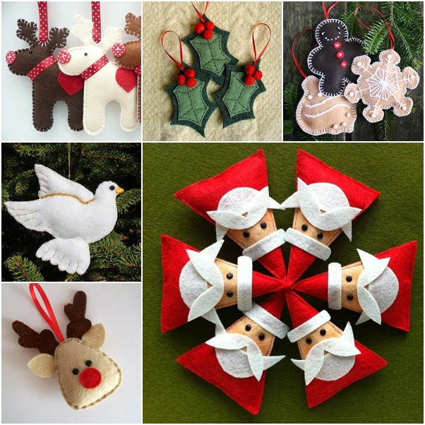 Best ideas about DIY Felt Christmas Ornament
. Save or Pin 30 Wonderful DIY Felt Ornaments For Christmas Now.
