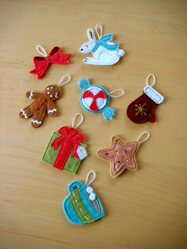 Best ideas about DIY Felt Christmas Ornament
. Save or Pin 30 Wonderful DIY Felt Ornaments For Christmas Now.