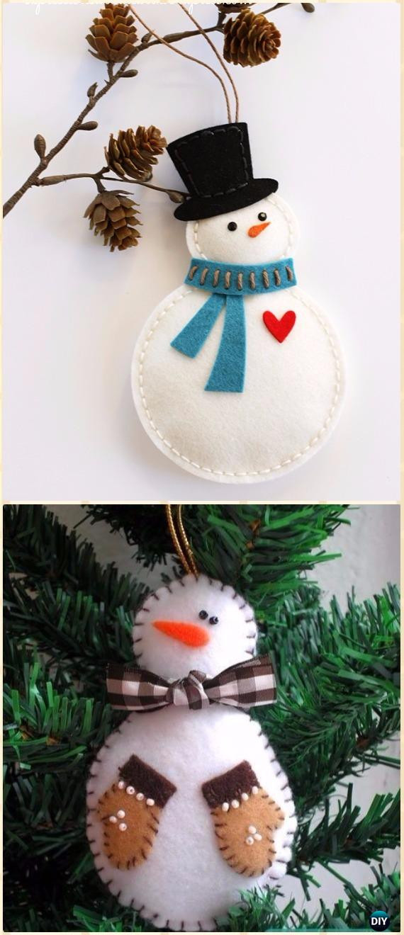 Best ideas about DIY Felt Christmas Ornament
. Save or Pin DIY Felt Christmas Ornament Craft Projects Instructions Now.