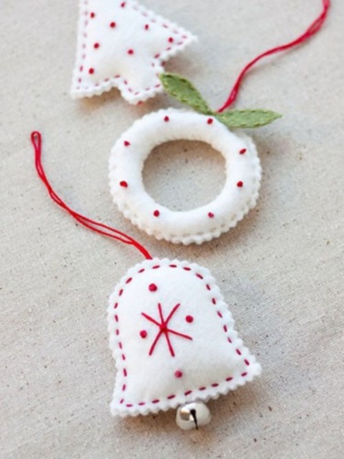 Best ideas about DIY Felt Christmas Ornament
. Save or Pin 56 Original Felt Ornaments For Your Christmas Tree DigsDigs Now.