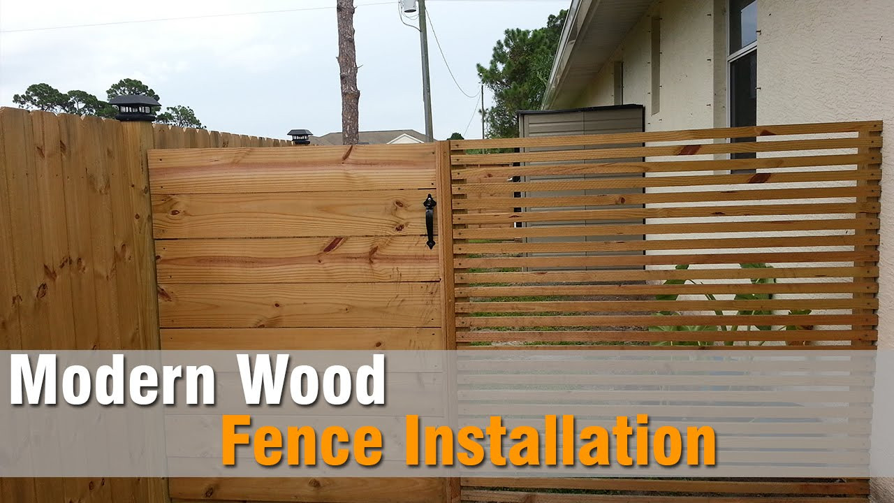 Best ideas about DIY Fence Install
. Save or Pin Modern Wood Fence Installation Now.