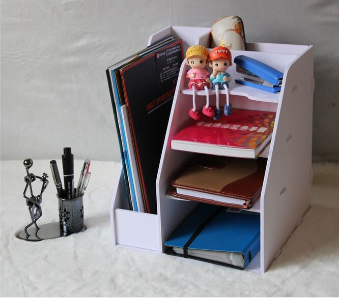 Best ideas about DIY File Organizer
. Save or Pin Fashion white fice green Desk Organizer DIY Desktop Now.