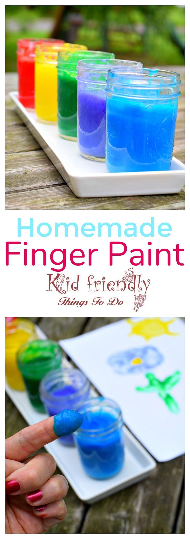 Best ideas about DIY Finger Paints
. Save or Pin Easy Homemade DIY Kid Friendly Finger Paints Now.