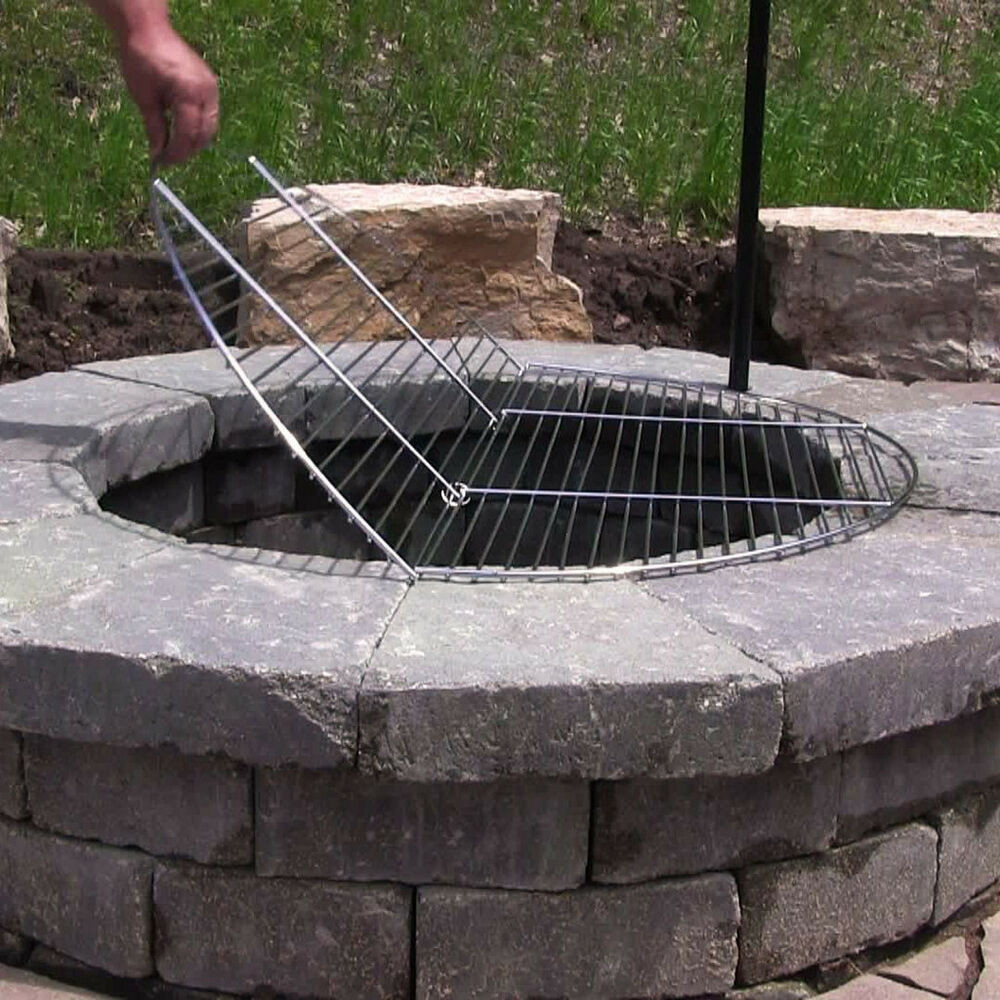 Best ideas about DIY Fire Pit Cooking Grate
. Save or Pin Foldable Round Chrome Plated Outdoor Fire Pit Cooking Now.