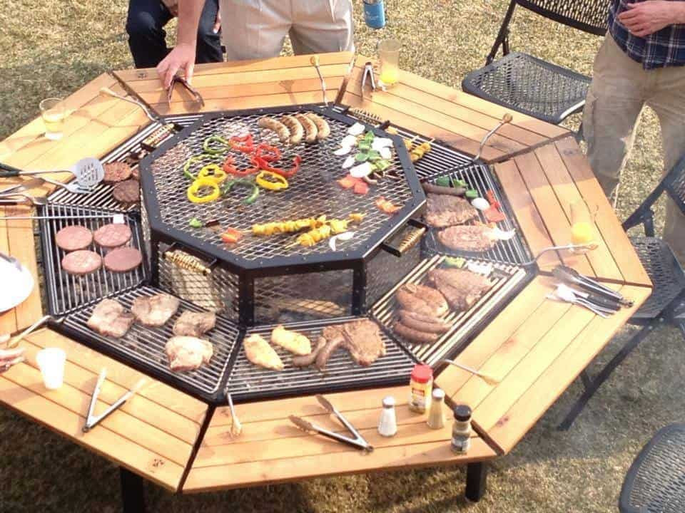 Best ideas about DIY Fire Pit Cooking Grate
. Save or Pin 3 In 1 Fire Pit Grill And Table Now.