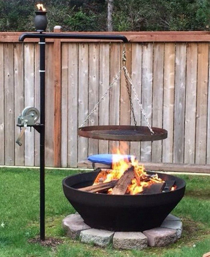 Best ideas about DIY Fire Pit Cooking Grate
. Save or Pin Fire pit with cooking grill Now.