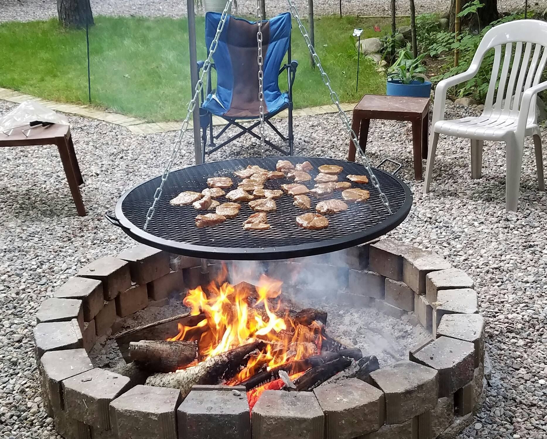 Best ideas about DIY Fire Pit Cooking Grate
. Save or Pin Love this pit with cooking grate submitted for our Now.