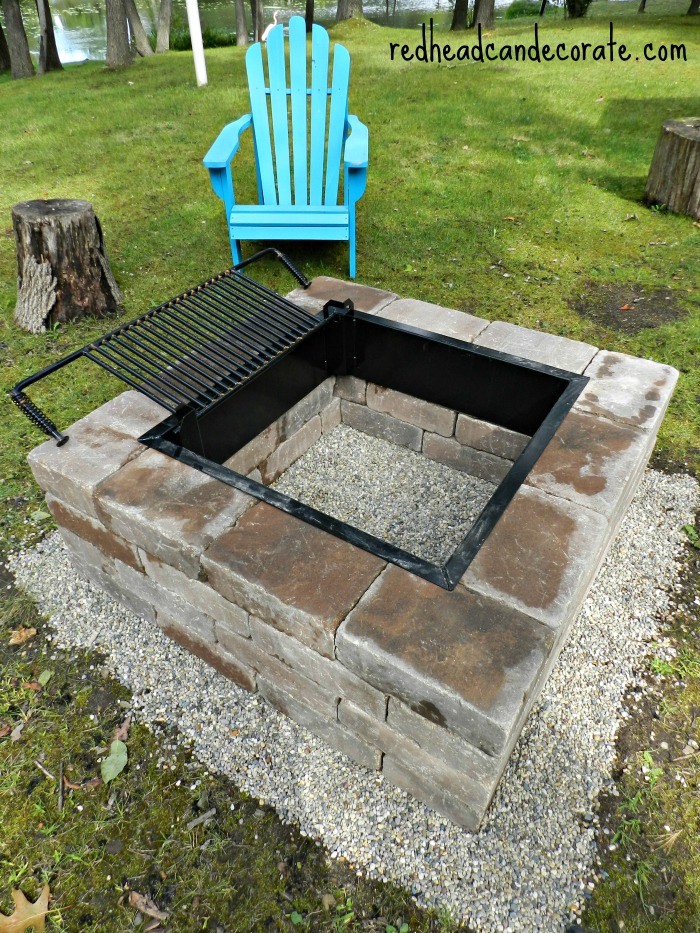 Best ideas about DIY Fire Pit Cooking Grate
. Save or Pin Easy DIY Fire Pit Kit with Grill Redhead Can Decorate Now.
