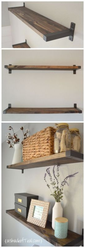 Best ideas about DIY Floating Shelf Brackets
. Save or Pin 101 DIY Floating Shelves bookshelf and Wall Shelves Now.