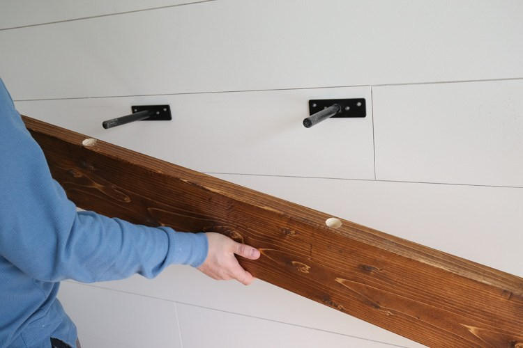 Best ideas about DIY Floating Shelf Brackets
. Save or Pin Easy DIY Floating Shelf with Brackets Angela Marie Made Now.