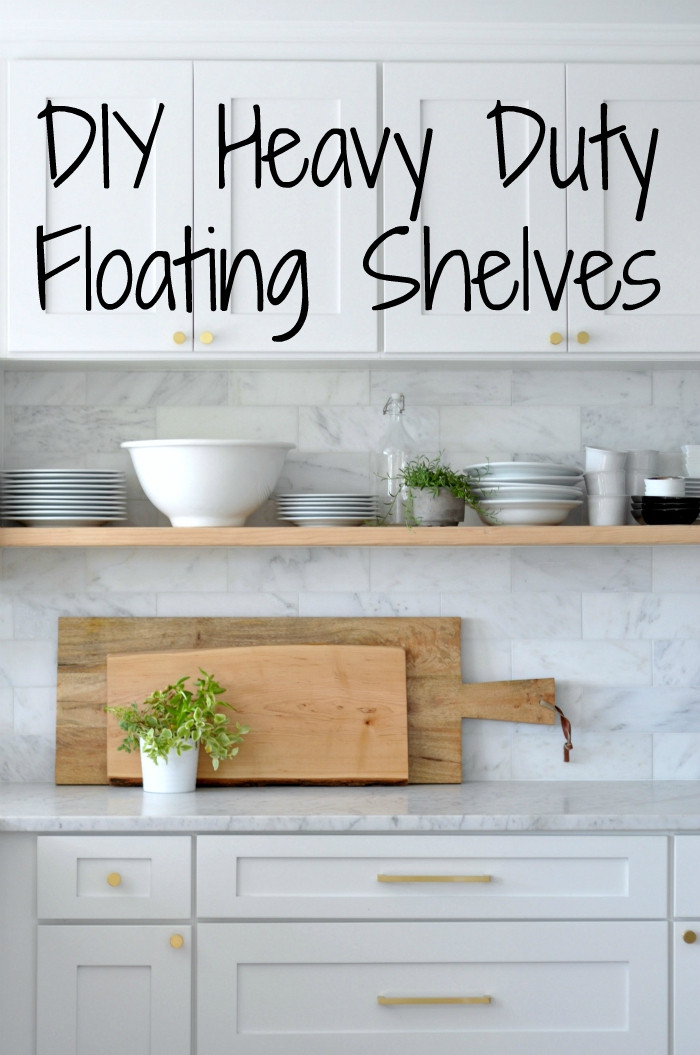 Best ideas about DIY Floating Shelf Brackets
. Save or Pin DIY Heavy Duty Bracket Free Floating Kitchen Shelves Now.