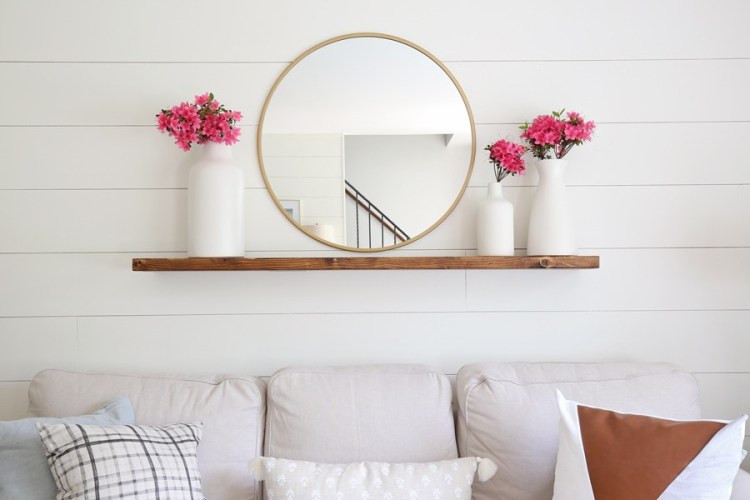 Best ideas about DIY Floating Shelf Brackets
. Save or Pin Easy DIY Floating Shelf with Brackets Angela Marie Made Now.