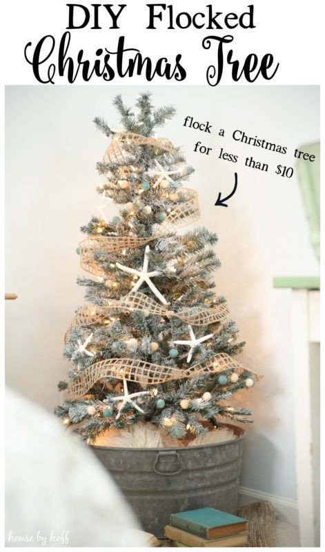 Best ideas about DIY Flocked Christmas Tree
. Save or Pin DIY Flocked Christmas Tree House by Hoff Now.