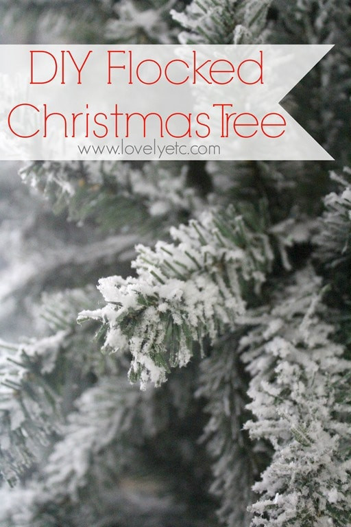 Best ideas about DIY Flocked Christmas Tree
. Save or Pin DIY Flocked Christmas Tree Lovely Etc Now.