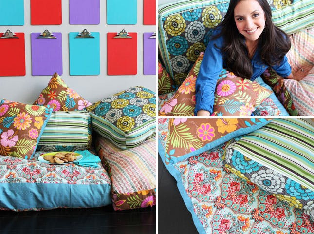 Best ideas about DIY Floor Cushions
. Save or Pin How to Create Your Own Colorful Jumbo Floor Pillows Now.