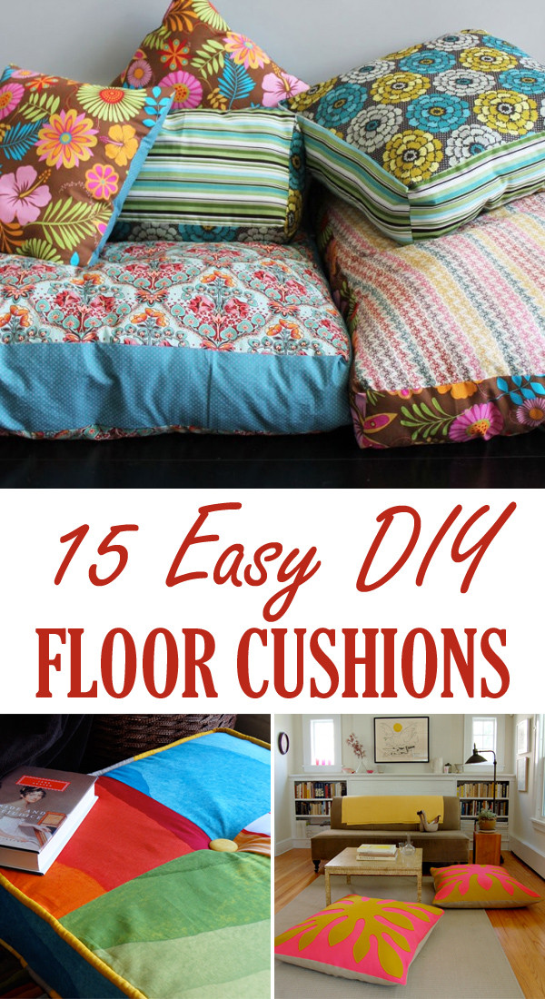 Best ideas about DIY Floor Cushions
. Save or Pin 15 Easy DIY Floor Cushions Now.