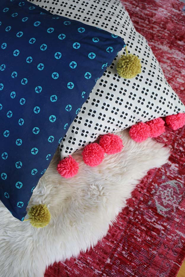 Best ideas about DIY Floor Pillow
. Save or Pin 45 Fun DIY pillows Now.