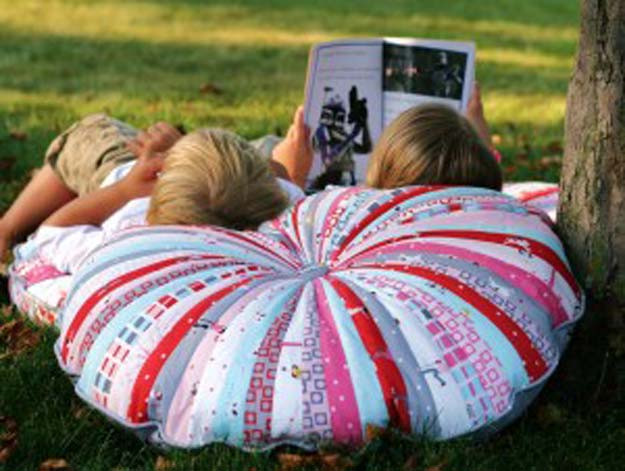 Best ideas about DIY Floor Pillow
. Save or Pin 45 Fun DIY pillows Now.