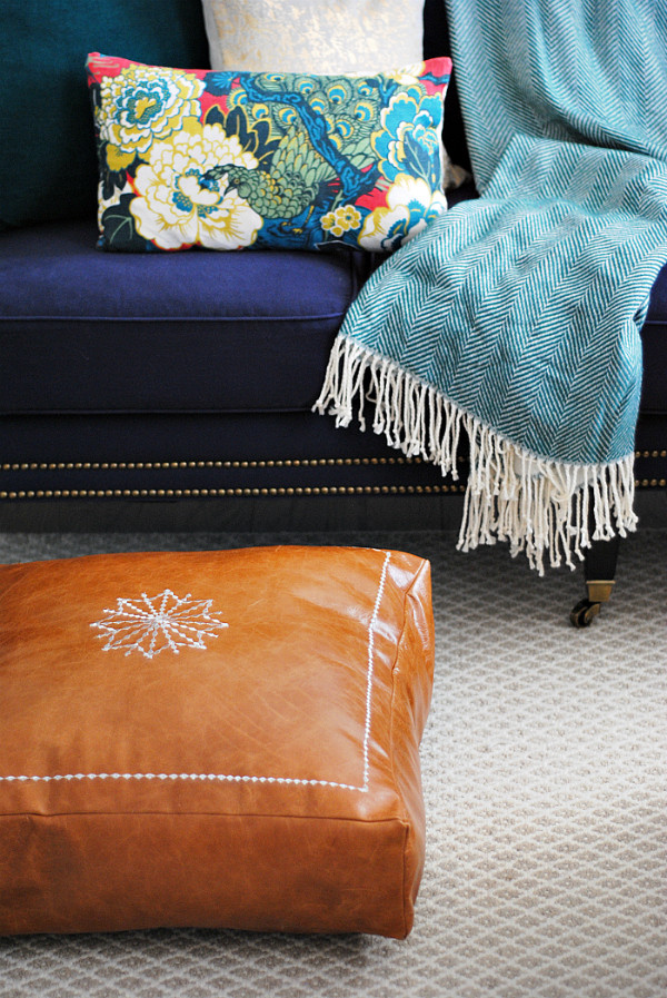 Best ideas about DIY Floor Pillow
. Save or Pin DIY Moroccan Leather Pouf The Chronicles of Home Now.