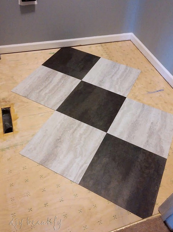 Best ideas about DIY Floor Tiling
. Save or Pin Transform a Laundry Room Floor with Peel and Stick Tiles Now.