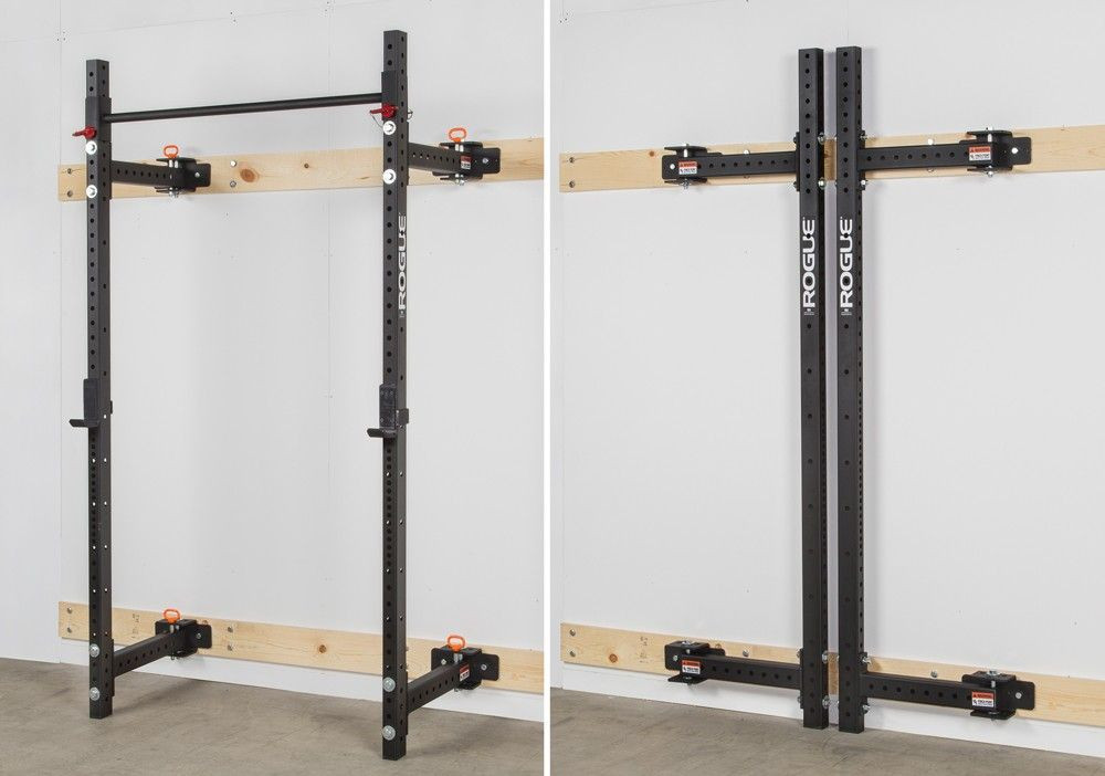 Best ideas about DIY Folding Squat Rack
. Save or Pin Rogue R 3W Fold Back Wall Mount Rack Now.