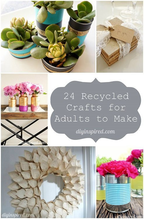 Best ideas about DIY For Adults
. Save or Pin 24 Cheap Recycled Crafts for Adults to Make DIY Inspired Now.